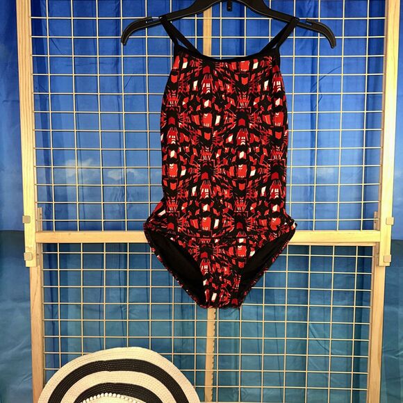 Rise Aquatics Swimwear 34 One Piece Racerback Keyhole Diving Swimsuit - Picture 1 of 6